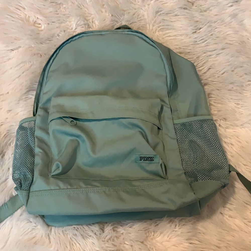 Teal book bag from pink